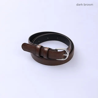 Simple faux leather belt