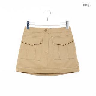 Front pocket mini skirt