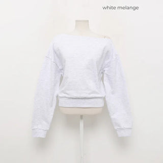 Off-shoulder sweatshirt