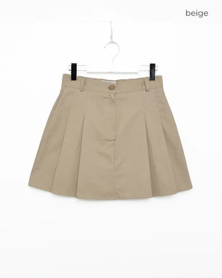 Pintuck mini skirt