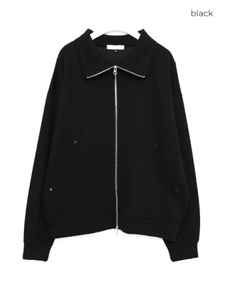 High-neck zip jacket