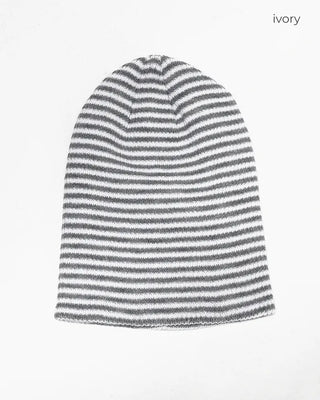 Slim Border Rib Knit Beanie