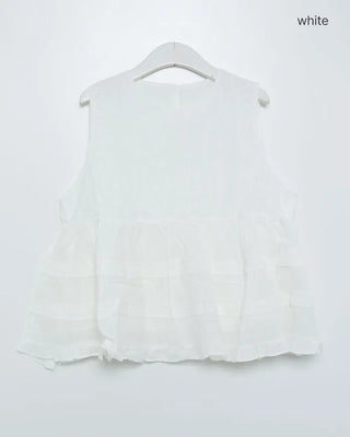 Embroidered ruffle blouse