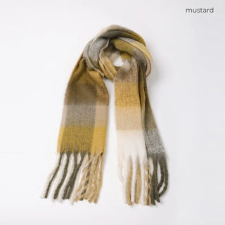 (Unisex) Check Mix Scarf