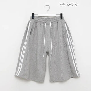 Waist drawstring Bermuda jersey pants