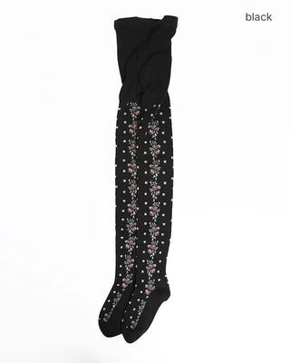 Rose Mini Flower Tights
