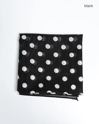Cotton polka dot scarf