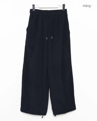 (Unisex) Wave Crochet Line Fleece Pants