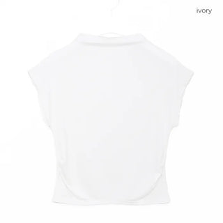 Off-neck compact T-shirt