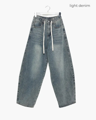 Vintage Washed Denim Pants
