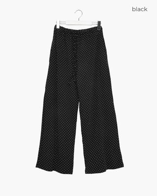 Polka Dot Waist String Pants