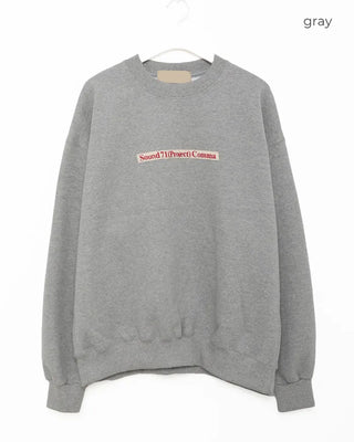 (Unisex) Front Taping Logo Sweatshirt