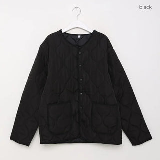 (Unisex) Pocket Quilted Jacket