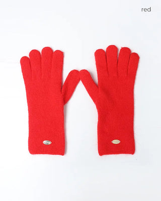 Angora colored gloves