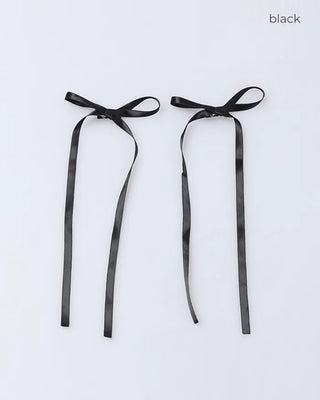 (2pcs) Satin Ribbon Hairpin Set