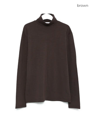 Turtleneck long-sleeved T-shirt