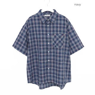 Checked half shirt