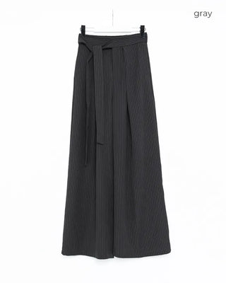 Tie-stripe slacks
