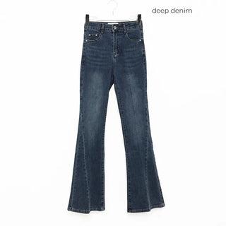 Slim bootcut denim pants