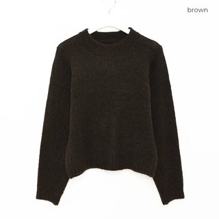 Round neck soft knitwear