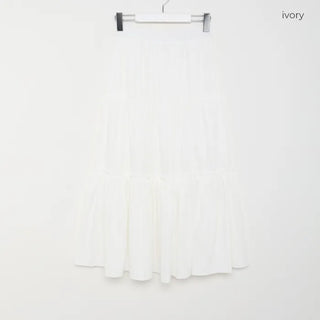 Tiered elastic skirt