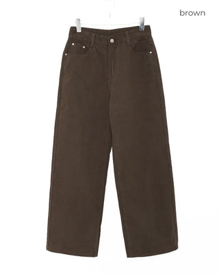 Cotton wide-leg pants