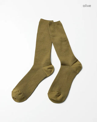 Ribbed long socks