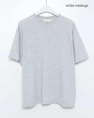 Simple layered crew neck short-sleeve T-shirt