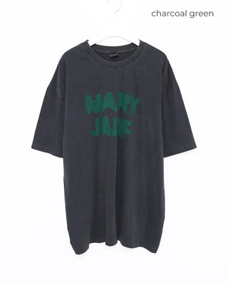 MARYJANE Washed Half-Sleeve T-Shirt
