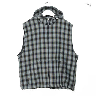 Sunday Check Hooded Vest