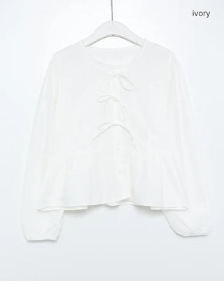Bust lace string point blouse