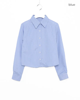 Crop striped shirt