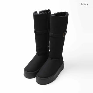 Long sheepskin boots