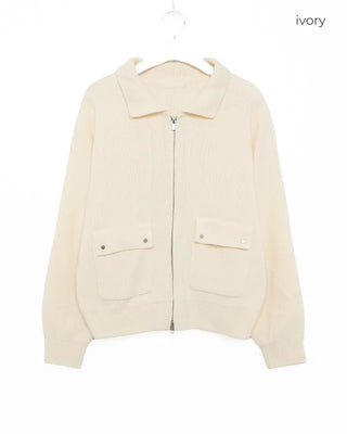Colored double zip-up jacket