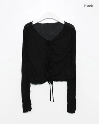 Sheer Ribbon Cardigan