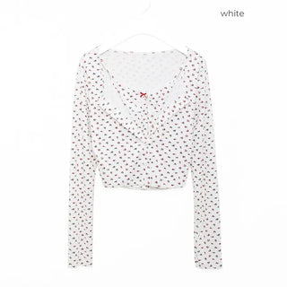 Flower Camisole Cardigan Set