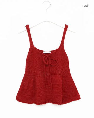 Ribbon knit bustier