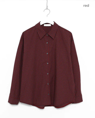 Cotton check shirt