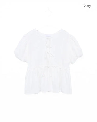 Puff Ribbon Blouse