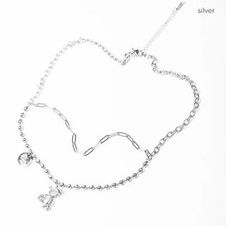 Coin Bear Chain Necklace