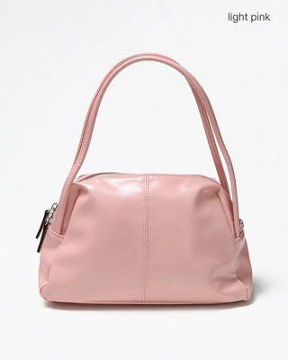 2-way center seam leather tote bag