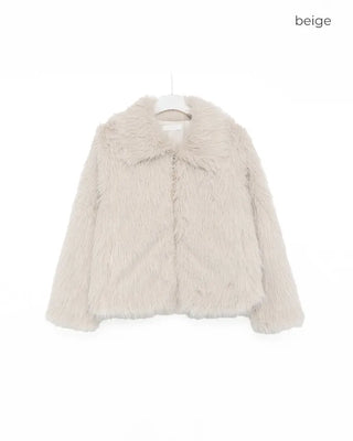 Color-point fur jacket