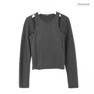 Button-up sleeveless bolero set