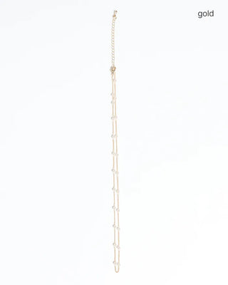 Pearl Chain Point Necklace