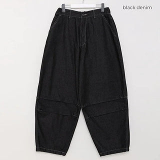 (Unisex) Stitched Balloon Denim Pants