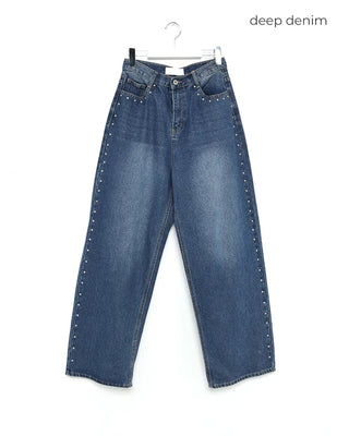 Stud Line Denim Pants
