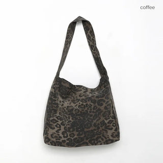 Leopard wash shoulder bag
