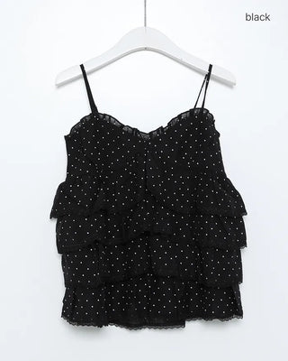 Polka Dot Can-Can Camisole