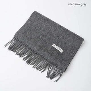 Plain wool scarf