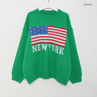 New York logo knit